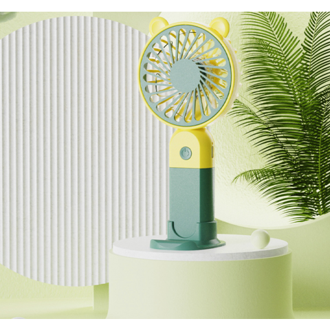 Sommer Bestseller NF19 Mini Deckenventilator Wiederaufladbarer 3-Gang Luftkühlung Handheld Gerät für Studentenwohnheime Outdoor-Einsatz 3 Batterie