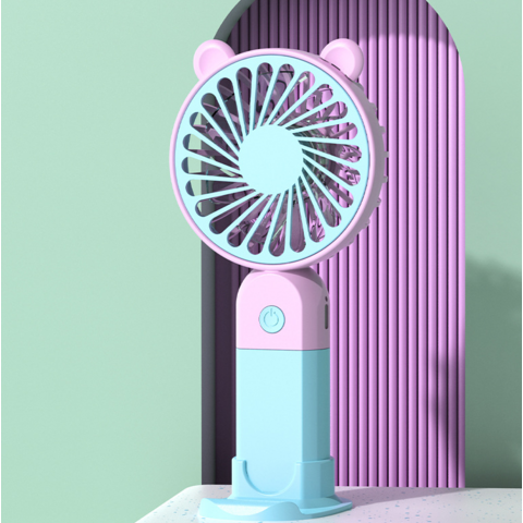 Sommer Bestseller NF19 Mini Deckenventilator Wiederaufladbarer 3-Gang Luftkühlung Handheld Gerät für Studentenwohnheime Outdoor-Einsatz 3 Batterie