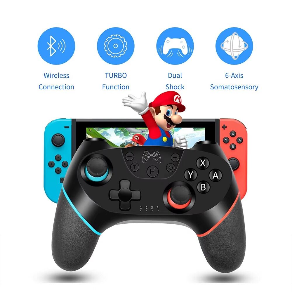 Switch Contrllers Built In Switch Wireless Controller With 6-axis Dual Vibration 6-axis Cross ...