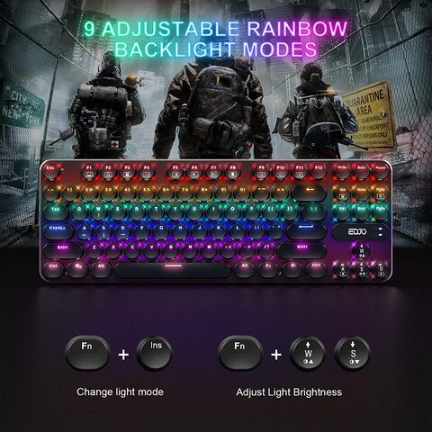 Fourniture d'usine Clavier mécanique 87 touches de qualité supérieure, clavier de jeu bon marché.