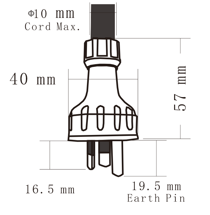 Australia Rewirable Electrical Transparent For Household Use 3 Pin ...