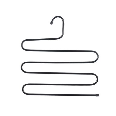 5-Lagen-Kleiderbügel, Küchenhandtuchhalter, Platzsparender Schrankbügel aus Edelstahl