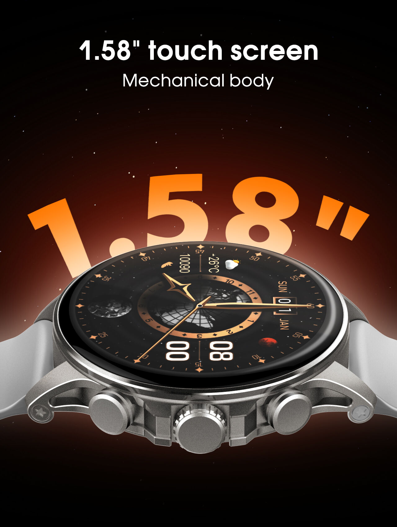 Gadgetoo Ldnio Sw01 1.58&Quot; Amoled Display Fitness Tracker Smart Watch Gadgetoo Ldnio Sw01 1.58&Quot; Amoled Display Fitness Tracker Smart Watch