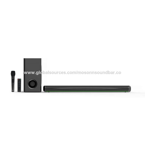 SW128T, 2,1 Barra de sonido de cine en casa con altavoz Bass Reflex, tweeter integrado, fácil configuración, compacto, con BT