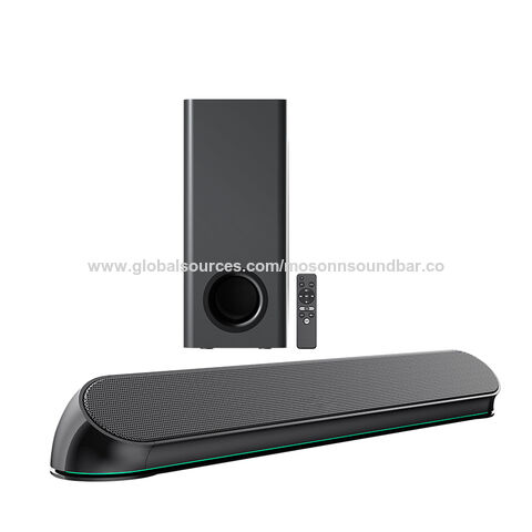 LW17 2.1 Home Theater Sound bar mit Bass Reflex Lautsprecher, integrierter Hochtöner, einfache Einrichtung, kompakt, mit BT USB HDMI OPT AUX