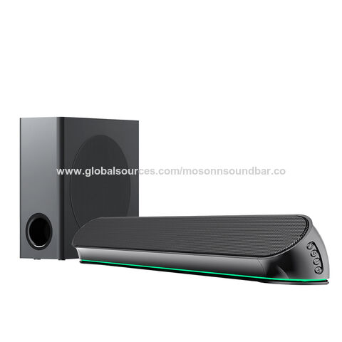 LW17 2.1 Home Theater Sound bar mit Bass Reflex Lautsprecher, integrierter Hochtöner, einfache Einrichtung, kompakt, mit BT USB HDMI OPT AUX