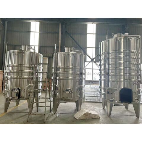 Cuves de Fermentation de Vin 100L-30000L, Équipement Vinicole, Vinification 500L 1000L 2000L 5000L 3000L, Usine de Fabrication