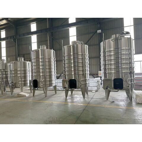 Cuves de Fermentation de Vin 100L-30000L, Équipement Vinicole, Vinification 500L 1000L 2000L 5000L 3000L, Usine de Fabrication
