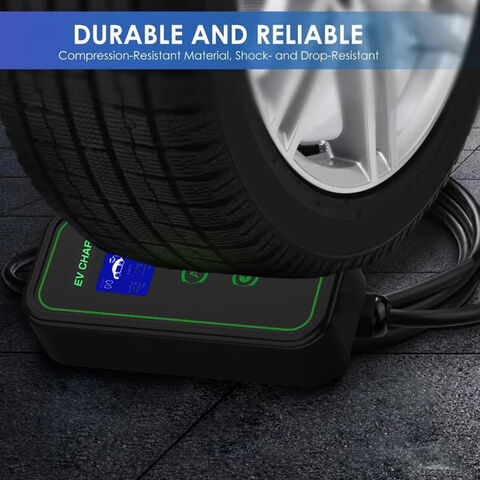 أفضل سعر مقاوم للماء 16A 32A 40A نوع قابل للتعديل 2 1 GBT شاحن EV محمول مع شاشة LCD لسيارة EVSE 7KW