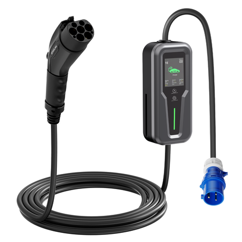 شاحن EV محمول Goodlink EVSE 7kW 32A SAE J1772 قابس شحن مع خدمة OEM ODM GBT نوع 1 نوع 2 NACS