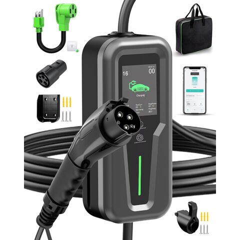 شاحن EV محمول Goodlink EVSE 7kW 32A SAE J1772 قابس شحن مع خدمة OEM ODM GBT نوع 1 نوع 2 NACS