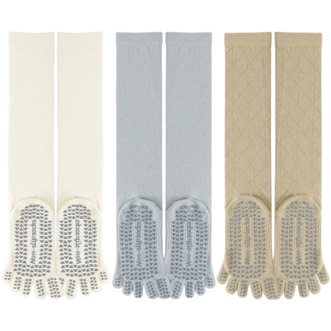 Chaussettes de Pilates et Yoga Antidérapantes en Coton Colorées et Personnalisées pour Femmes
