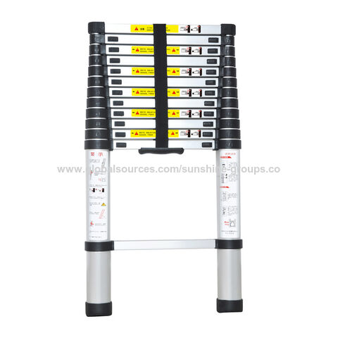 Home indoor and outdoor decoration portable ladder aluminum alloy telescopic ladder joint folding bamboo household ladder