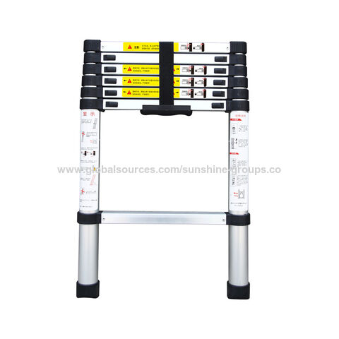 Home indoor and outdoor decoration portable ladder aluminum alloy telescopic ladder joint folding bamboo household ladder