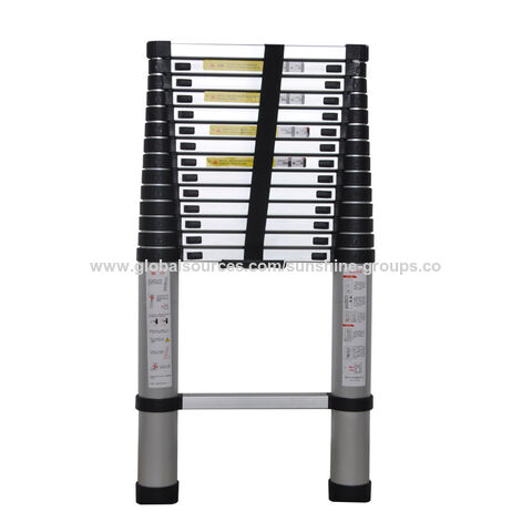 Home indoor and outdoor decoration portable ladder aluminum alloy telescopic ladder joint folding bamboo household ladder