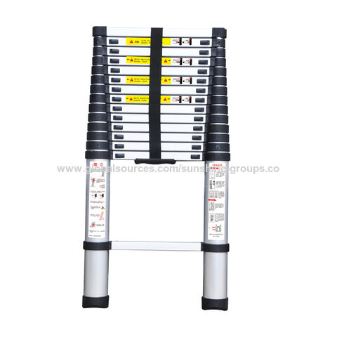 Home indoor and outdoor decoration portable ladder aluminum alloy telescopic ladder joint folding bamboo household ladder