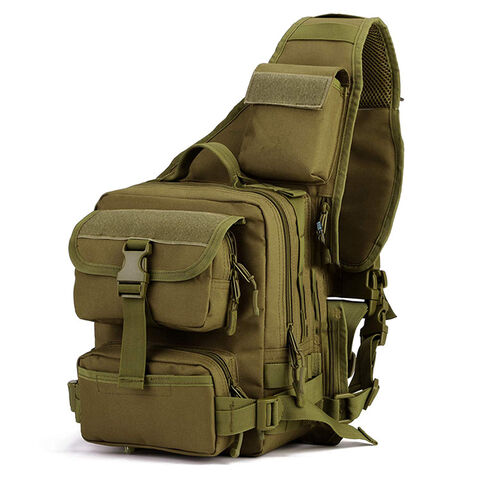 Mochila Tática Militar de Ombro, Bolsa de Peito, Mochila Molle, Bolsa de Ombro Grande