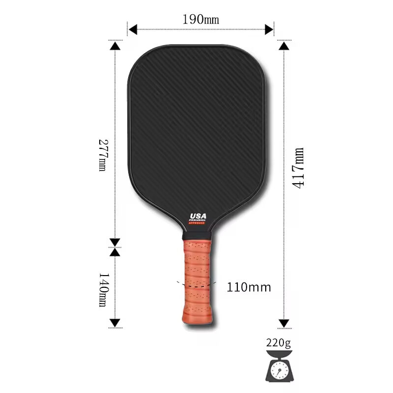 Pro Paddle Racket New Arrival Pro Paddle Rackets Durable Carbon Fiber Woven Texture ...