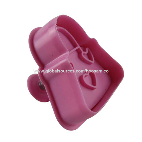 Cortador de Biscoitos 3D de Plástico Colorido - Moldes para Biscoitos Personalizáveis no Atacado