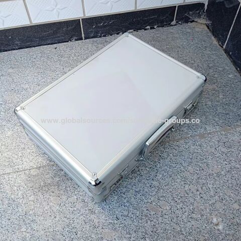 Multifunctional aluminum alloy suitcase instrument packaging portable hardware tool box shockproof password box aluminum box