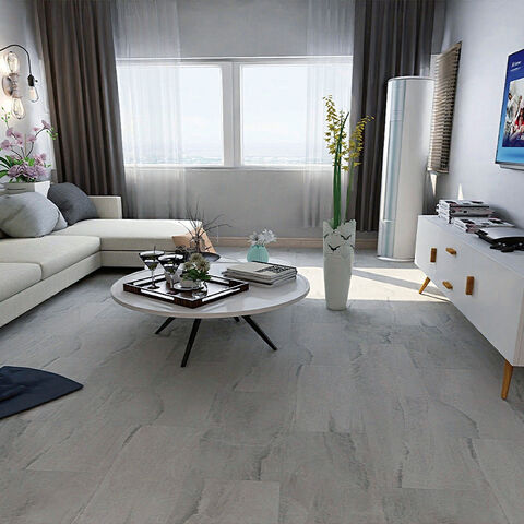 Günstige kostenlose Muster Holzmaserung Rigid Core Klick PVC Vinyl Bodenfliesen mit IXPE für Haushalt und Gewerbe