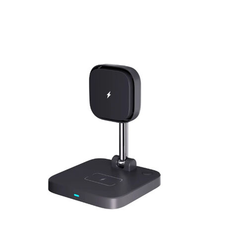 15W Magnetisches 2-in-1 Wireless Ladegerät Standfuß 9V/3A QI Standard kabelloses Handy Ladegerät