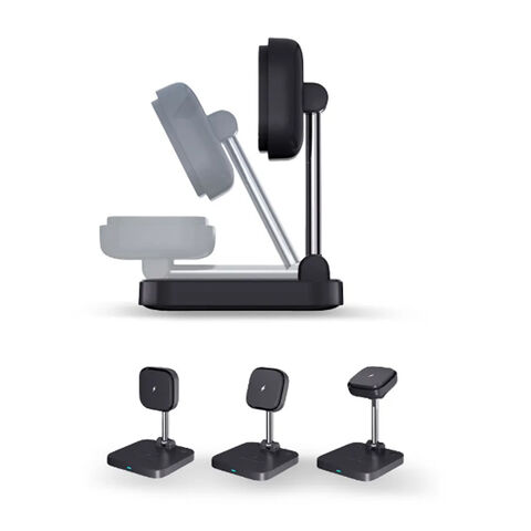 15W Magnetisches 2-in-1 Wireless Ladegerät Standfuß 9V/3A QI Standard kabelloses Handy Ladegerät