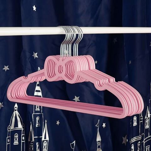 Samt Babykleiderbügel Rutschfest für Schrank Ultra Slim Platzsparend Kinder 360-Grad-Drehhaken, Kleiderbügel für Säuglinge/Kleinkinder