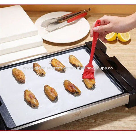 Ölpapier zum Backen, Silikon-Ölpapier in Lebensmittelqualität, ölabsorbierend, rechteckig, antihaftbeschichtetes Backblechpapier für den Ofen