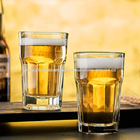 Verre à bière octogonal trempé Libby, grande capacité, verre à bière pression, verre à jus pour la maison, verre spécial pour bar et KTV