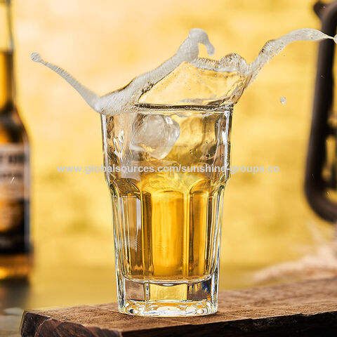 Verre à bière octogonal trempé Libby, grande capacité, verre à bière pression, verre à jus pour la maison, verre spécial pour bar et KTV