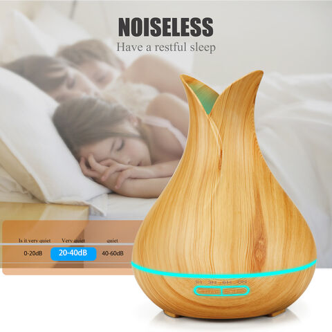 Diffuser Minyak Esensial Everlasting Comfort (400ml) - Diffuser Aromaterapi untuk Rumah dengan 7 Warna LED, Operasi Senyap