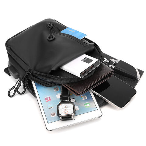 Wasserdichte Crossbody-Brusttasche für Herren, trendige Umhängetasche