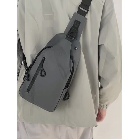 Wasserdichte Crossbody-Brusttasche für Herren, trendige Umhängetasche