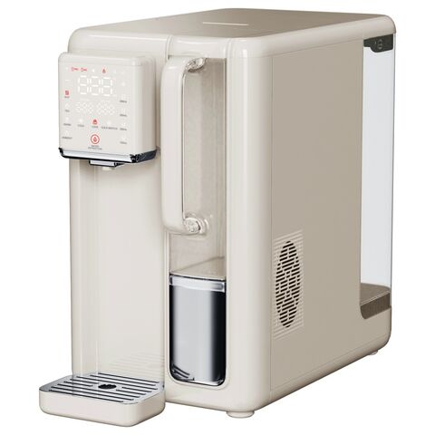 Distributeur d'eau avec 4 indicateurs de température, charbon actif, UF (ultrafiltration) et RO (osmose inverse) pour la maison. Chauffe-eau instantané, eau chaude purifiée, en plastique.