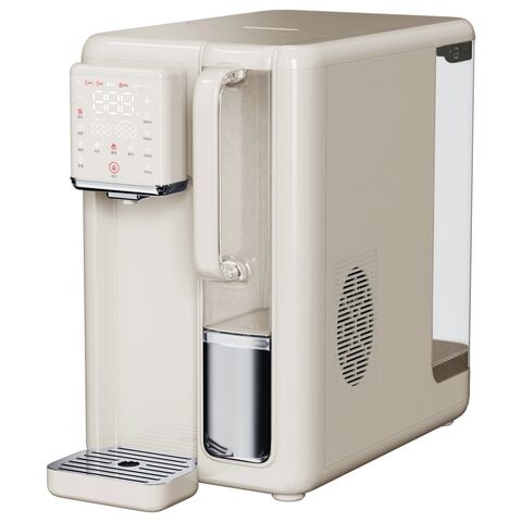 Distributeur d'eau avec 4 indicateurs de température, charbon actif, UF (ultrafiltration) et RO (osmose inverse) pour la maison. Chauffe-eau instantané, eau chaude purifiée, en plastique.