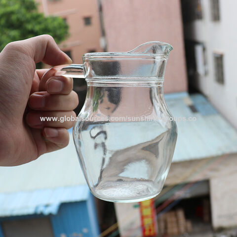 Jarra de cerveza de vidrio de 0.5L 1.3L 1L, tetera de pico de pato, jarra de agua fría de vidrio, tetera de té de jugo, olla de vino, jarra de cerveza, tetera silbadora
