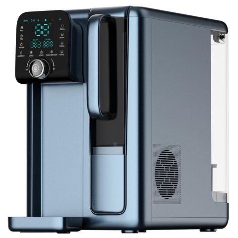 ZHUNE Système de Filtration d'Eau à 4 Étapes par Osmose Inverse, Purificateur d'Eau RO, Distributeur d'Eau de Bureau
