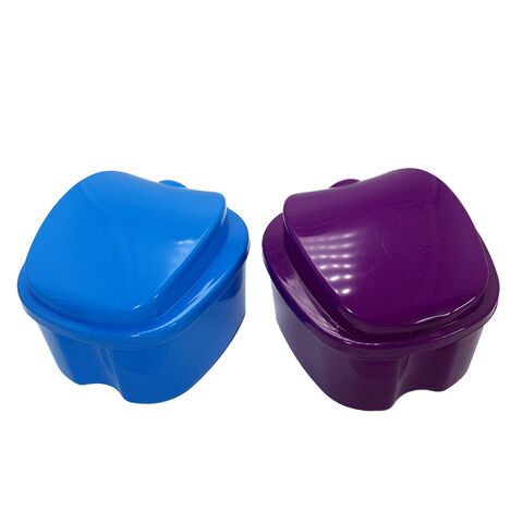 Boîte de Nettoyage pour Prothèses Dentaires, Récipient pour Gouttières Orthodontiques et Protège-Dents avec Passoire