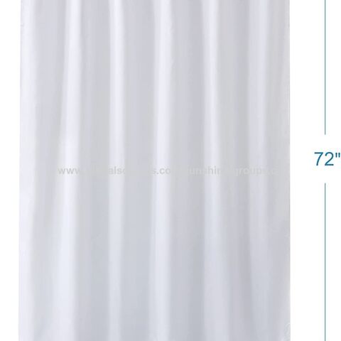 Rideau de douche blanc uni épais, imperméable et résistant à la moisissure, en polyester multi-tailles, pour salle de bain, directement des fabricants.