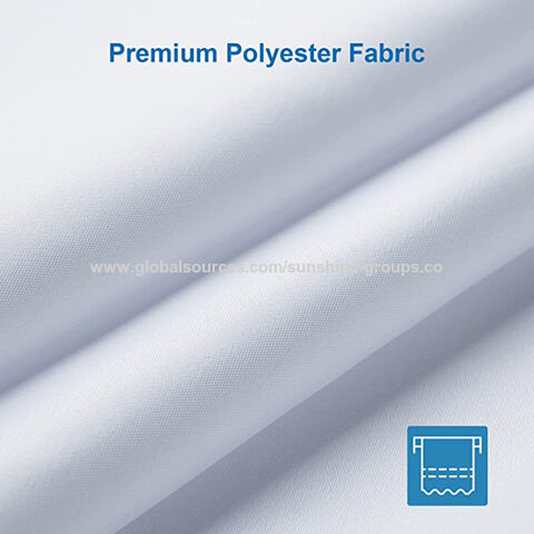Rideau de douche blanc uni épais, imperméable et résistant à la moisissure, en polyester multi-tailles, pour salle de bain, directement des fabricants.