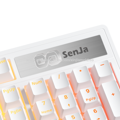 Teclado mecânico para jogos com taxa de polling de 8+8K, 104 teclas