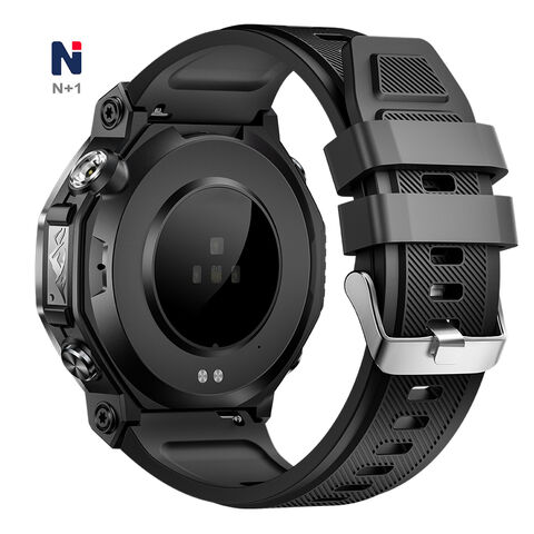 NKL15 2025 أحدث ساعة ذكية – شاشة AMOLED، GPS، مصباح يدوي وضوء الأشعة فوق البنفسجية، ساعة ذكية رياضية مقاومة للماء 5ATM