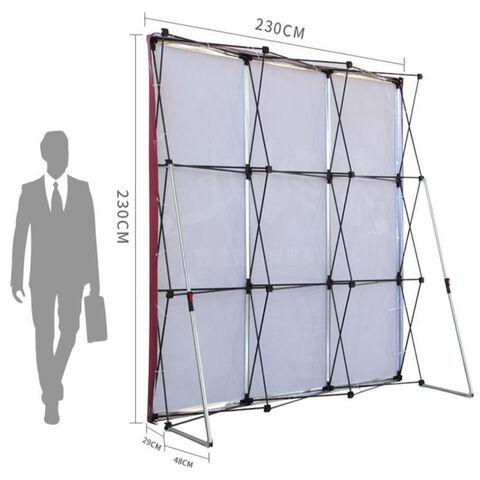 Présentoir de Poster Portable en Maille pour Activités Commerciales Extérieures