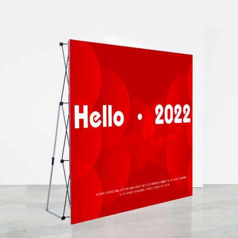 Présentoir de Poster Portable en Maille pour Activités Commerciales Extérieures