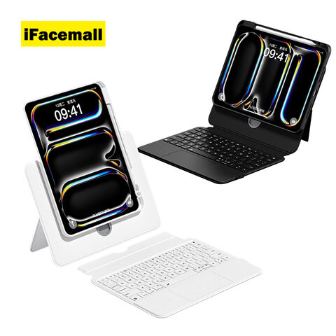 IFacemall Vente Directe Étui Clavier Magnétique Détachable Rotatif Divisé pour iPad Air 13 pouces 2024/Air M3 2025