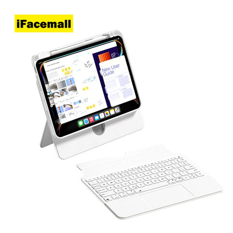 IFacemall Vente Directe Étui Clavier Magnétique Détachable Rotatif Divisé pour iPad Air 13 pouces 2024/Air M3 2025