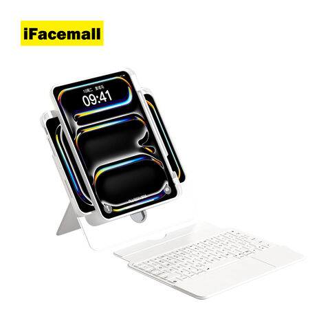 IFacemall Vente Directe Étui Clavier Magnétique Détachable Rotatif Divisé pour iPad Air 13 pouces 2024/Air M3 2025