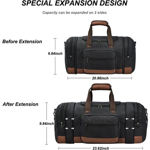 Reisetasche für Reisen, Canvas Reisetasche für Wochenendausflüge, Fitnessstudio, Handgepäcktasche für Herren & Damen