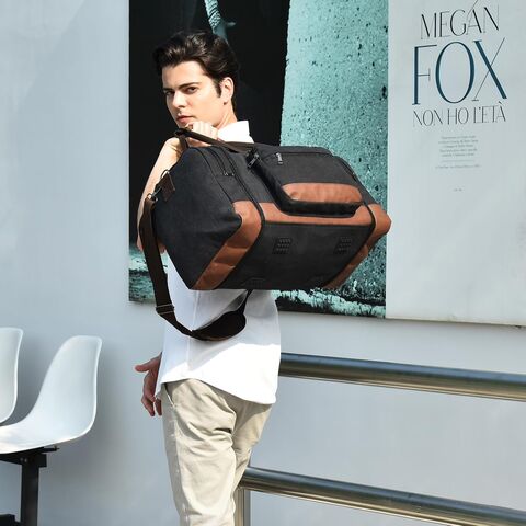 Duffle Bag for Travel, Canvas Travel Duffel Bags Overnight Weekend Gym Carry On Luggage Bag for Men & Women